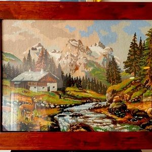 Frame needlepoint handmaid